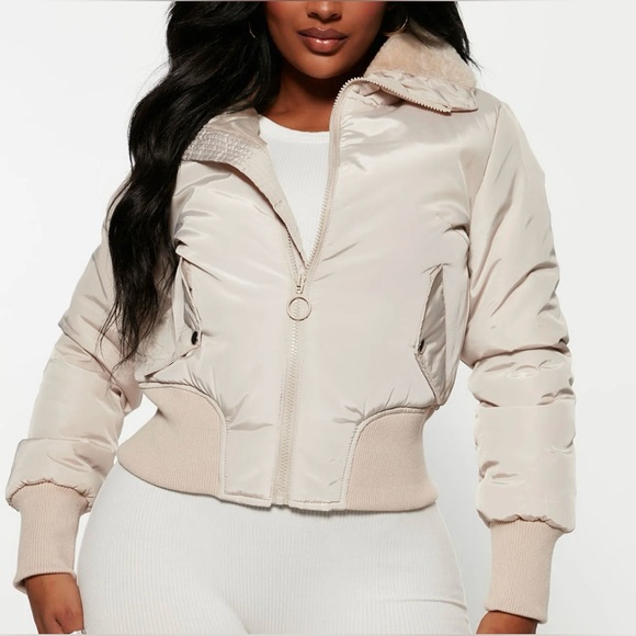Fashion Nova Jackets & Blazers - Nights In Denver Bomber Jacket - Khaki